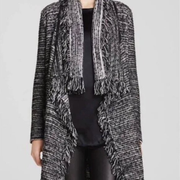 Vince Fringe Cardigan Sweater Coat, Size M - Picture 2 of 6